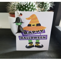 Geluksengeltje met kaartje - eigen ontwerp